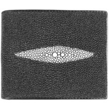 Genuine stingray leather wallet USJ08C Black