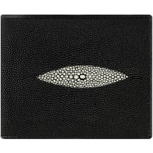 Genuine stingray leather wallet USJ09C Black