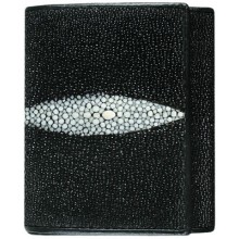 Genuine stingray leather wallet USRT Black