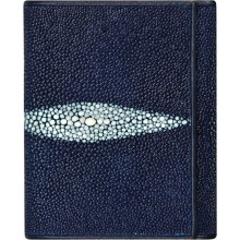 Genuine stingray leather wallet USRT Blue