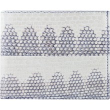 Genuine snake leather wallet USSN03 Bone