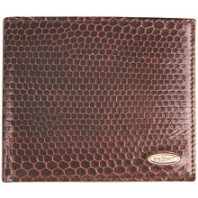 Genuine snake leather wallet USSN04 Brown