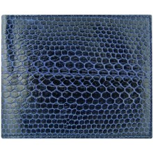 Genuine snake leather wallet USSN04 Midnight Blue