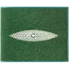 Genuine stingray leather wallet USW03C Jade Green