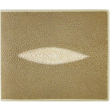 Genuine stingray leather wallet USW04P Dark Beige