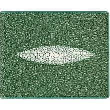 Genuine stingray leather wallet USW04P Jade Green