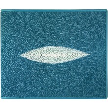 Genuine stingray leather wallet USW04P Sky Blue