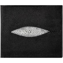 Genuine stingray leather wallet USW08Z Black
