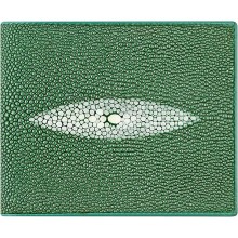 Genuine stingray leather wallet USW08Z Jade Green