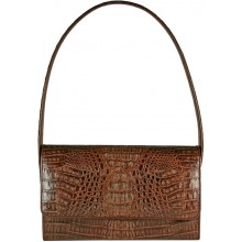 Genuine alligator leather bag VCM31 Brown