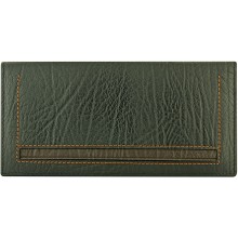 Genuine cow leather wallet WLW020 Black / Brown