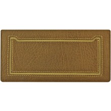 Genuine cow leather wallet WLW021 Brown