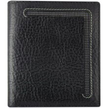 Genuine cow leather wallet WLW027 Black