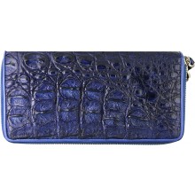 Genuine crocodile leather wallet WN0110HB Midnight Blue