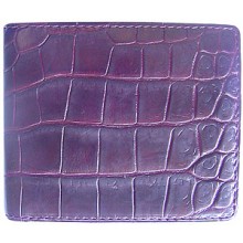 Genuine crocodile leather wallet WN02003 Bordeaux