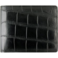 Genuine crocodile leather wallet WN02015 Black