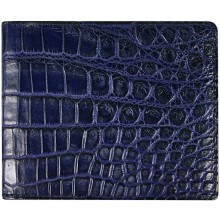 Genuine crocodile leather wallet WN02016 Midnight Blue
