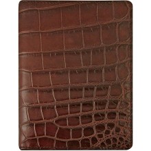 Genuine crocodile leather passport wallet WN02020 Bordeaux