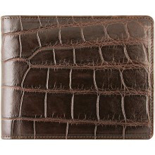 Genuine crocodile leather wallet WN02028 Oak