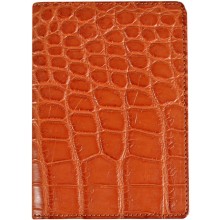 Genuine crocodile leather passport cover WN02029 Safari