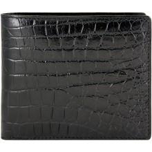 Genuine crocodile leather wallet WN1201US Black