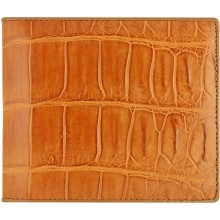 Genuine crocodile leather wallet WN1201US Tan