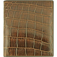 Genuine crocodile leather wallet WN1202HK Brown