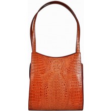 Genuine alligator leather bag YCM190 Tan