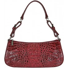 Genuine alligator leather bag YCM302 Burgundy