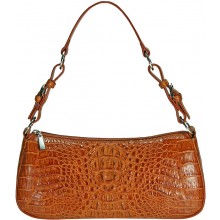 Genuine alligator leather bag YCM302 Tan