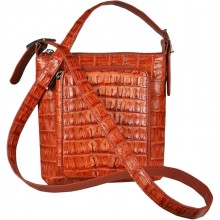 Genuine alligator leather bag YCM375T Tan