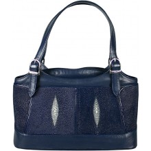 Genuine stingray leather bag YR274 Blue