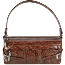 Genuine snake leather bag YSN251 Brown