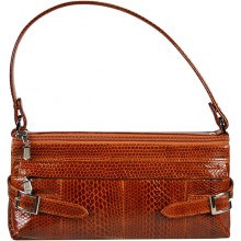 Genuine snake leather bag YSN251 Tan