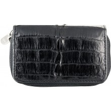 Genuine alligator leather coin purse / key holder ZCM12-T Black