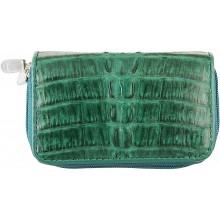 Genuine alligator leather coin purse / key holder ZCM12-T Green