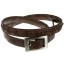 Genuine alligator leather belt 100CKP Brown