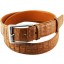 Genuine alligator leather belt 102CM2 Tan
