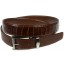 Genuine ostrich leather belt 102OS Brown