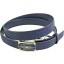 Genuine stingray leather belt 102RPB Blue