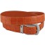 Genuine alligator leather belt 102SMT Tan