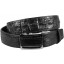 Genuine alligator leather belt 105CKP-B Black