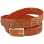 Genuine alligator leather belt 105CKP-PL Tan