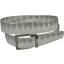 Genuine snake leather belt 105SN Bone