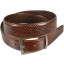 Genuine snake leather belt 105SN Brown