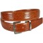 Genuine snake leather belt 105SN Tan
