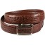 Genuine alligator leather belt 105SSB Brown