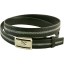 Genuine stingray leather belt 1216R Black