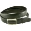 Genuine snake leather belt 136SN Black