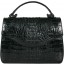 Genuine alligator leather bag 8805-11 Black